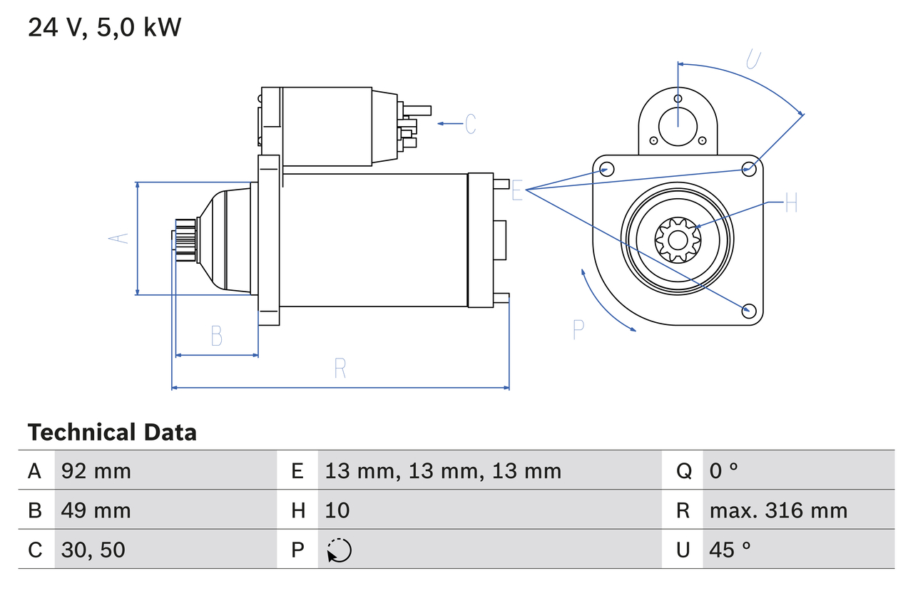 Starter Bosch 0 986 023 430