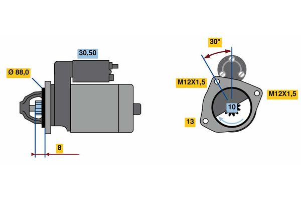 Starter Bosch 0 986 023 900