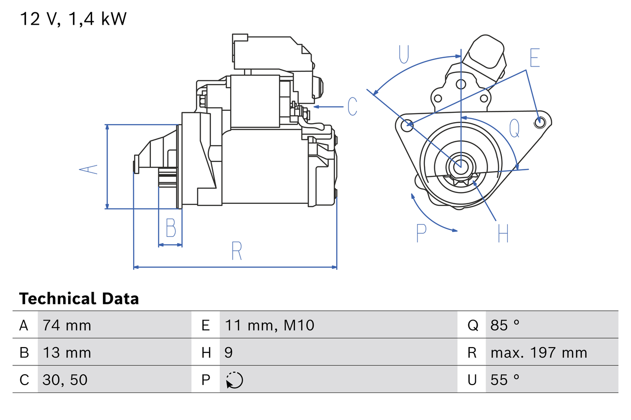 Starter Bosch 0 986 026 110