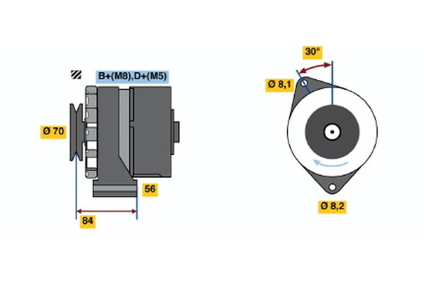 Alternator/Dynamo Bosch 0 986 035 841