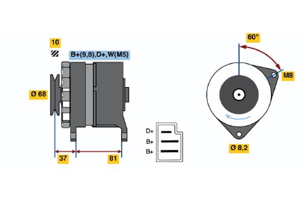 Alternator/Dynamo Bosch 0 986 036 561