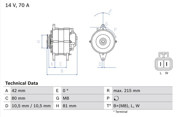 Bosch Alternator/Dynamo 0 986 041 790