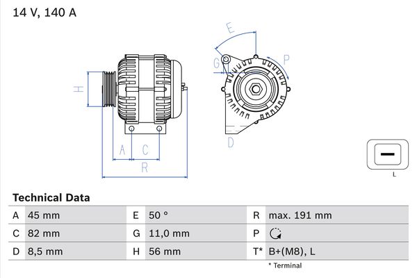 Bosch Alternator/Dynamo 0 986 042 840