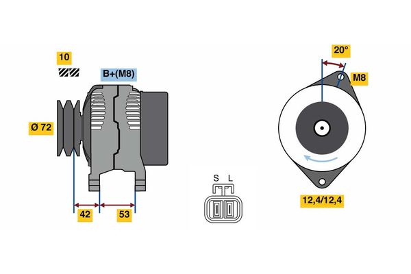 Alternator/Dynamo Bosch 0 986 049 880