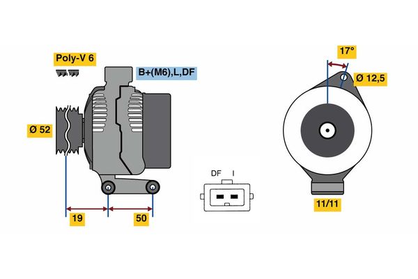 Alternator/Dynamo Bosch 0 986 080 230