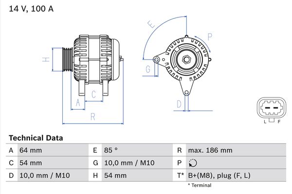 Bosch Alternator/Dynamo 0 986 083 420