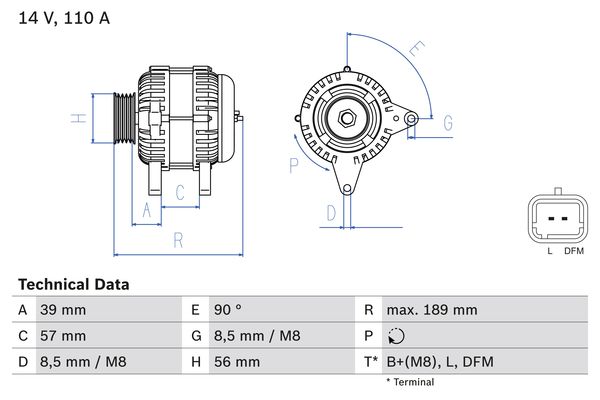 Bosch Alternator/Dynamo 0 986 083 440