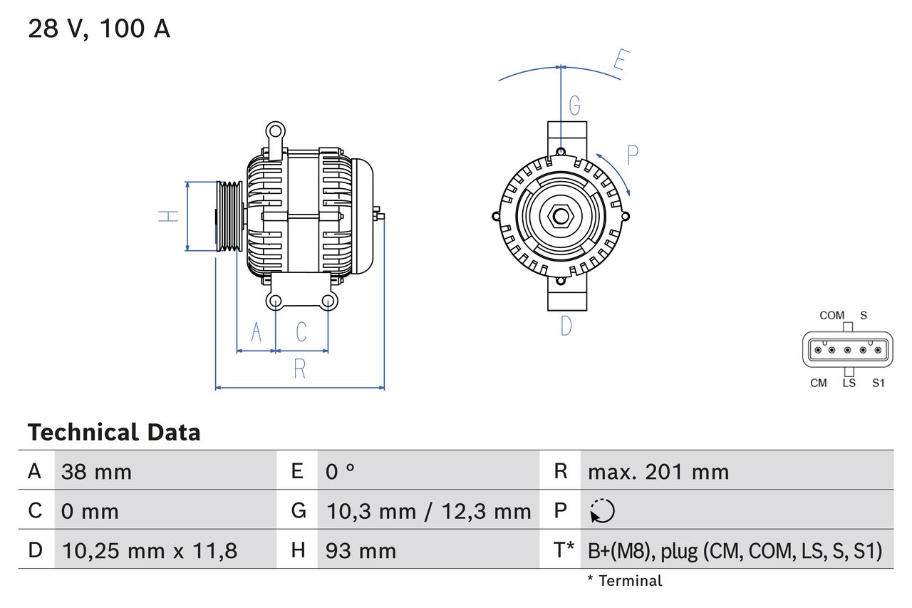 Alternator/Dynamo Bosch 0 986 084 290