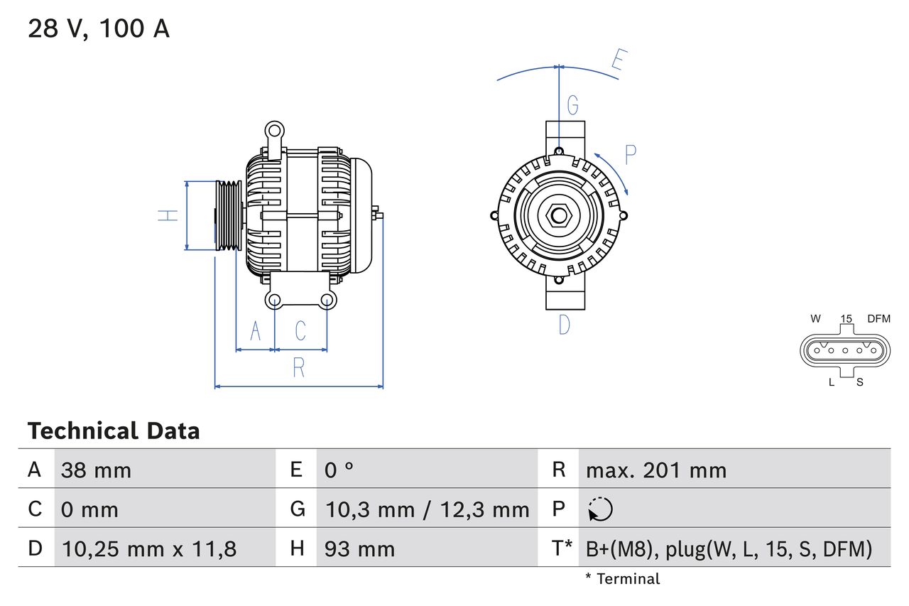Bosch Alternator/Dynamo 0 986 084 520
