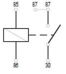 Bosch Relais, arbeidsstroom 0 986 332 202