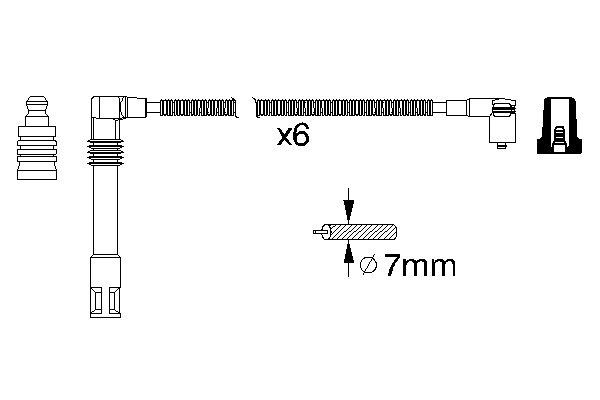Bosch Bougiekabelset 0 986 356 321