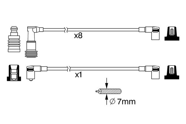 Bosch Bougiekabelset 0 986 356 378