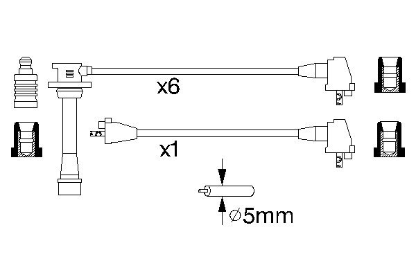 Bougiekabelset Bosch 0 986 356 926
