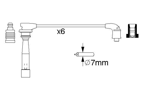 Bosch Bougiekabelset 0 986 356 992