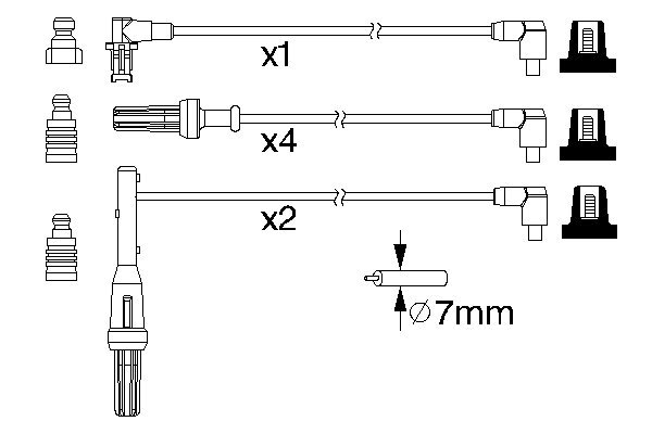 Bougiekabelset Bosch 0 986 357 170