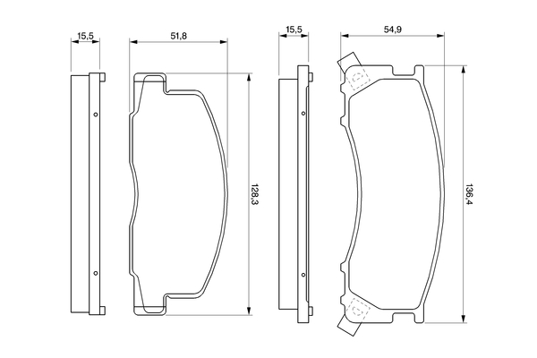 Bosch Remblokset 0 986 424 183