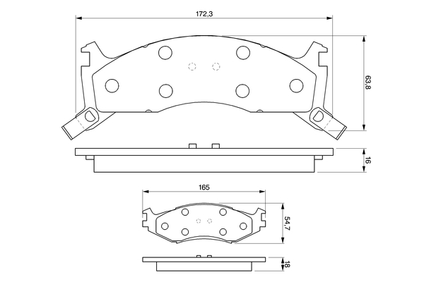 Remblokset Bosch 0 986 424 276