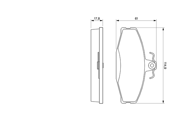 Bosch Remblokset 0 986 424 373