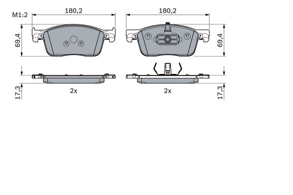 Bosch Remblokset 0 986 424 436