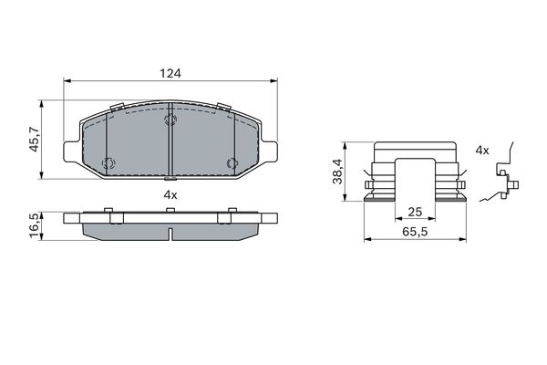 Bosch Remblokset 0 986 424 440