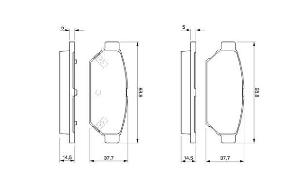 Bosch Remblokset 0 986 424 464