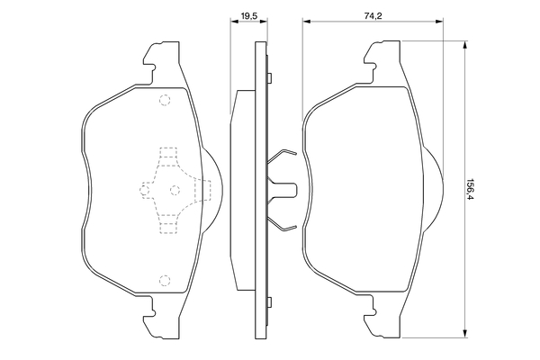 Bosch Remblokset 0 986 424 481