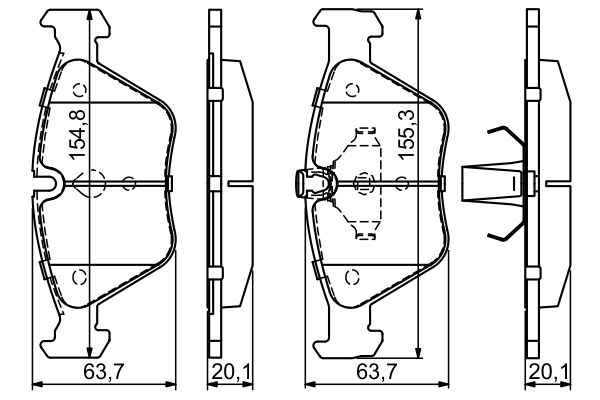 Bosch Remblokset 0 986 424 485