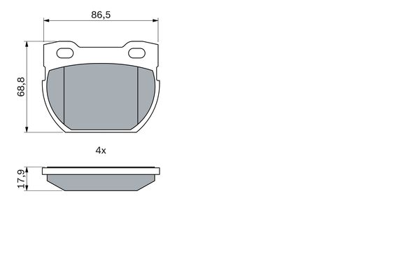 Bosch Remblokset 0 986 424 606