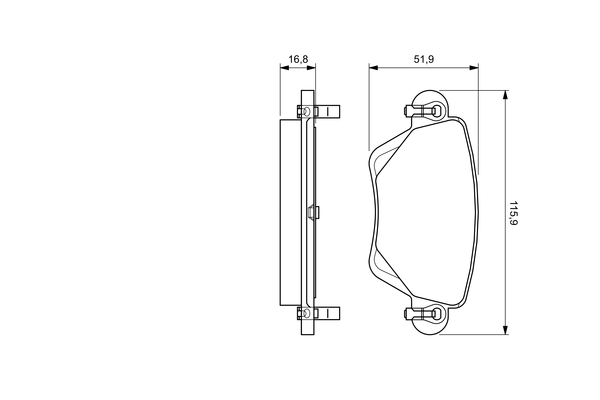 Bosch Remblokset 0 986 494 046
