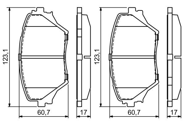 Bosch Remblokset 0 986 424 719