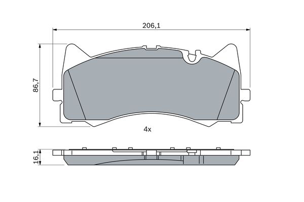 Bosch Remblokset 0 986 424 886