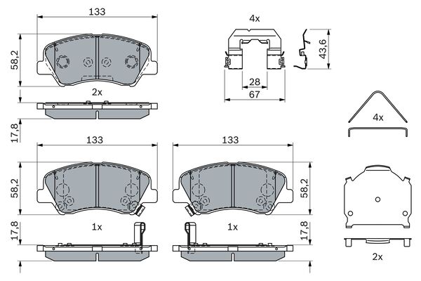 Bosch Remblokset 0 986 424 951