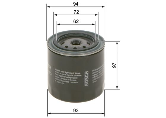 Bosch Oliefilter 0 986 452 003