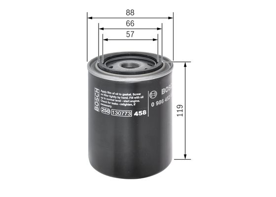 Bosch Oliefilter 0 986 452 020