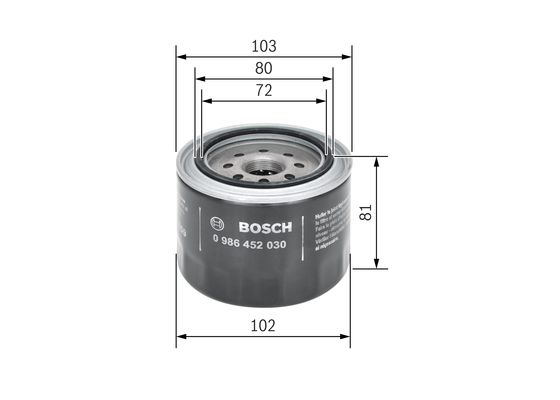 Bosch Oliefilter 0 986 452 030