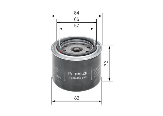 Bosch Oliefilter 0 986 452 035