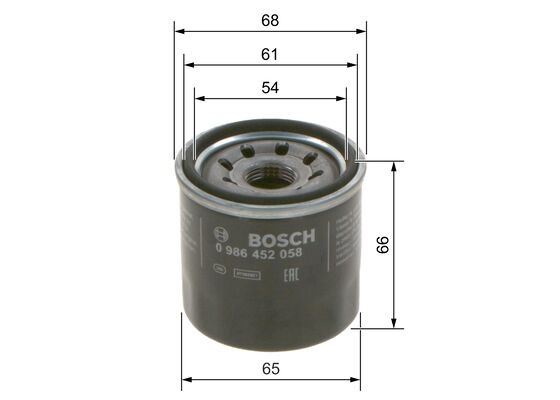 Bosch Oliefilter 0 986 452 058