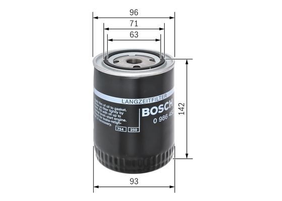 Bosch Oliefilter 0 986 452 400