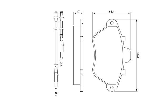 Bosch Remblokset 0 986 460 950