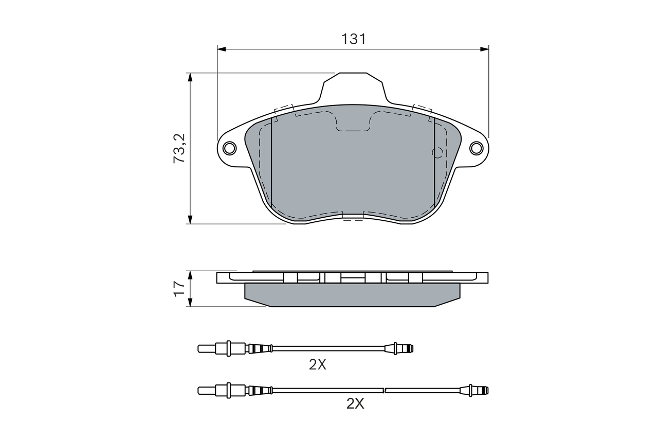 Bosch Remblokset 0 986 460 951
