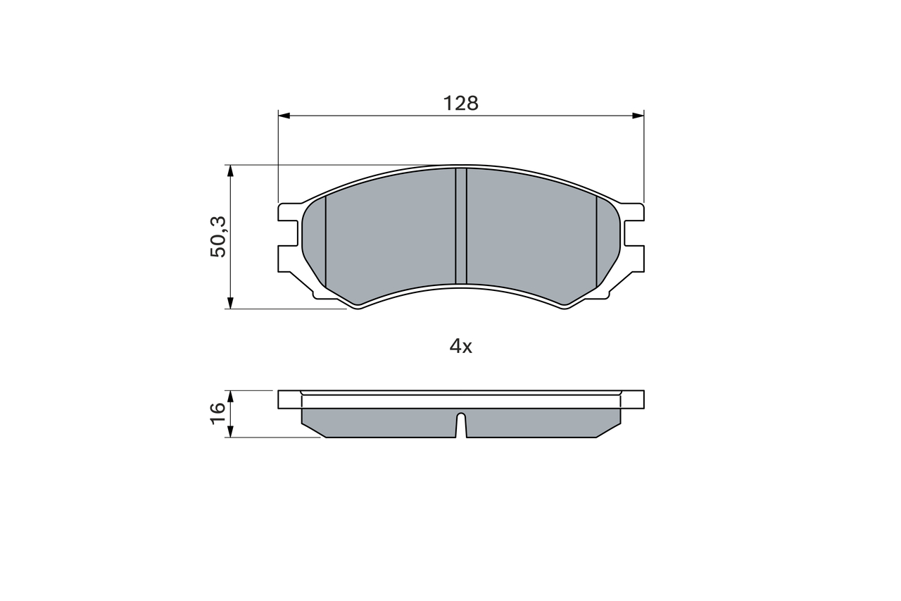 Bosch Remblokset 0 986 460 981