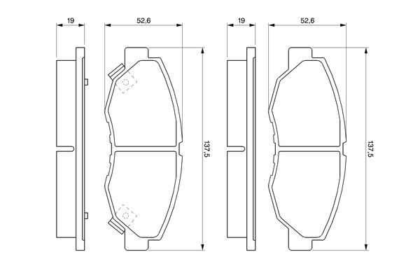Bosch Remblokset 0 986 461 124