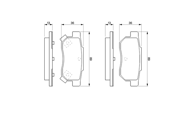 Bosch Remblokset 0 986 461 131