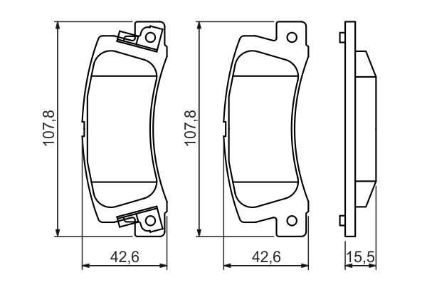 Bosch Remblokset 0 986 461 136