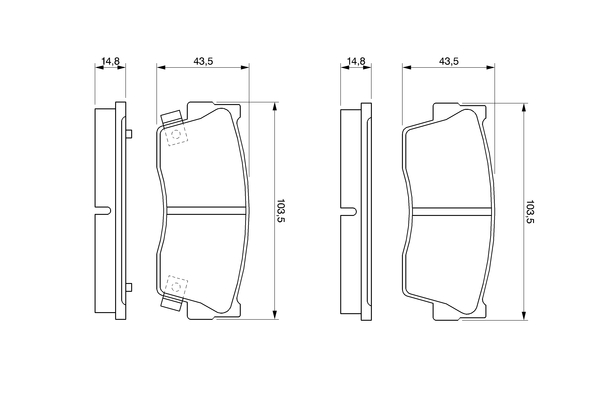 Bosch Remblokset 0 986 461 750