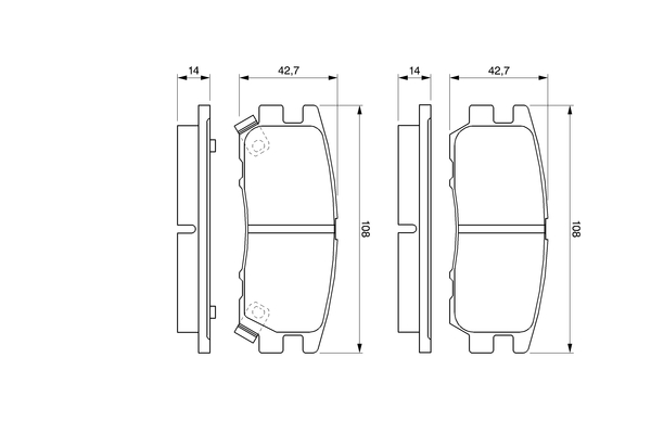 Bosch Remblokset 0 986 461 768