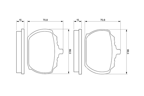 Bosch Remblokset 0 986 463 641