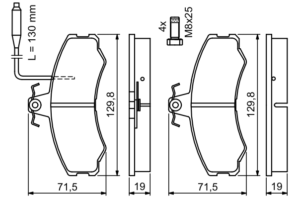 Bosch Remblokset 0 986 467 411