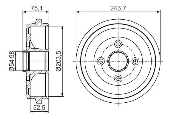 Bosch Remtrommel 0 986 477 292