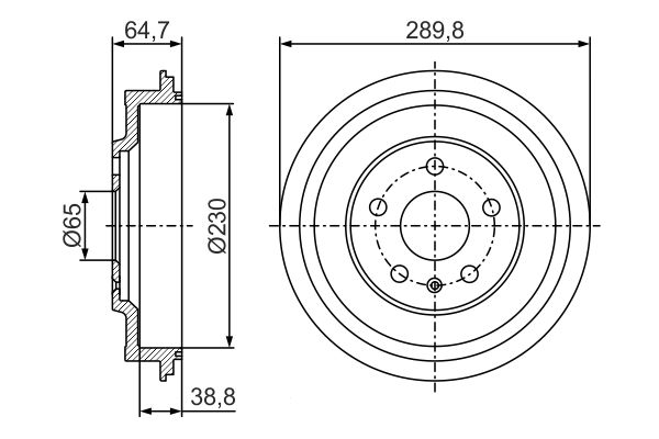 Bosch Remtrommel 0 986 477 307